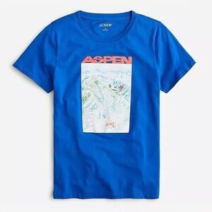 J. Crew Aspen T-Shirt Tee Women's Small S Broken-In Jersey Top Colorado